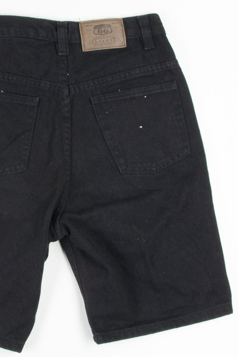 Black Route 66 Denim Shorts (sz. 32)