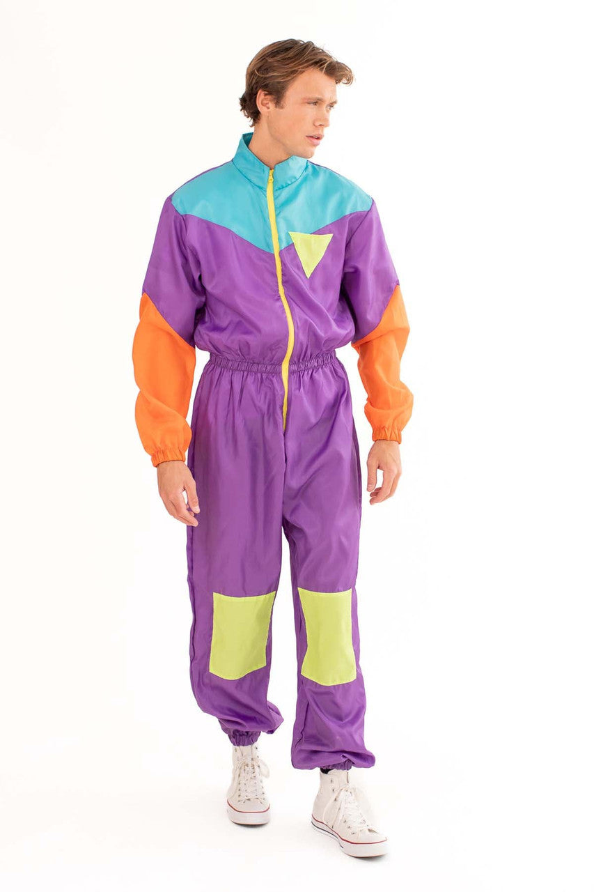 Men's Nylon 80's Jumpsuit