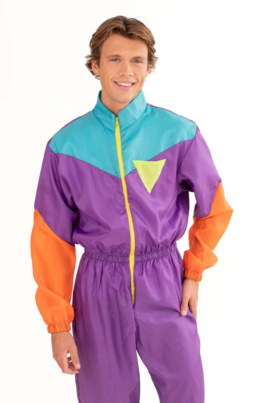 Men's Nylon 80's Jumpsuit