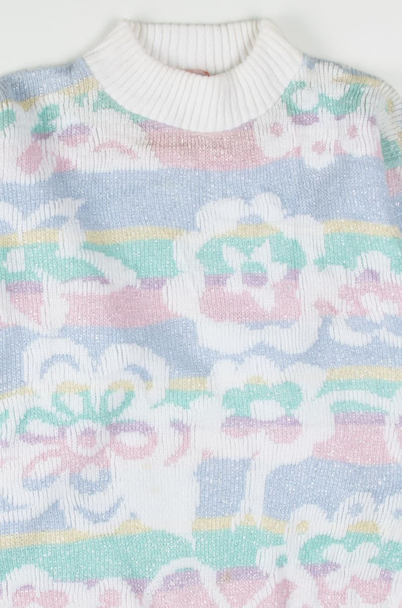 Pastel Floral 80s Sweater 2626