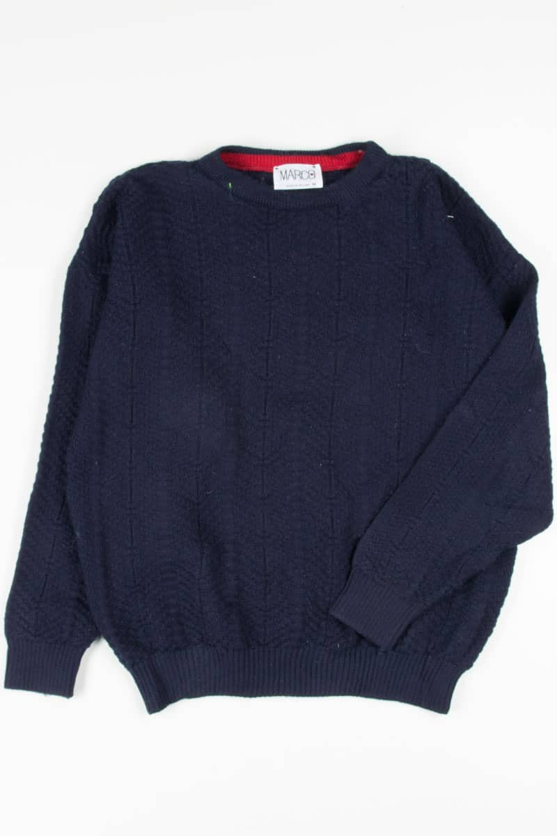 Vintage Navy Irish 80s Sweater 3322