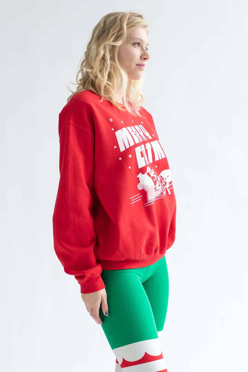 Merry Catmas Ugly Christmas Sweatshirt