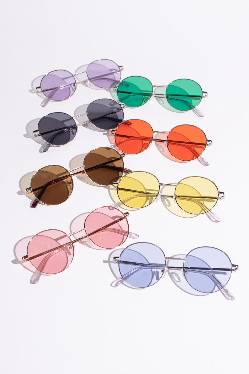 Round Rim Pastel Sunglasses