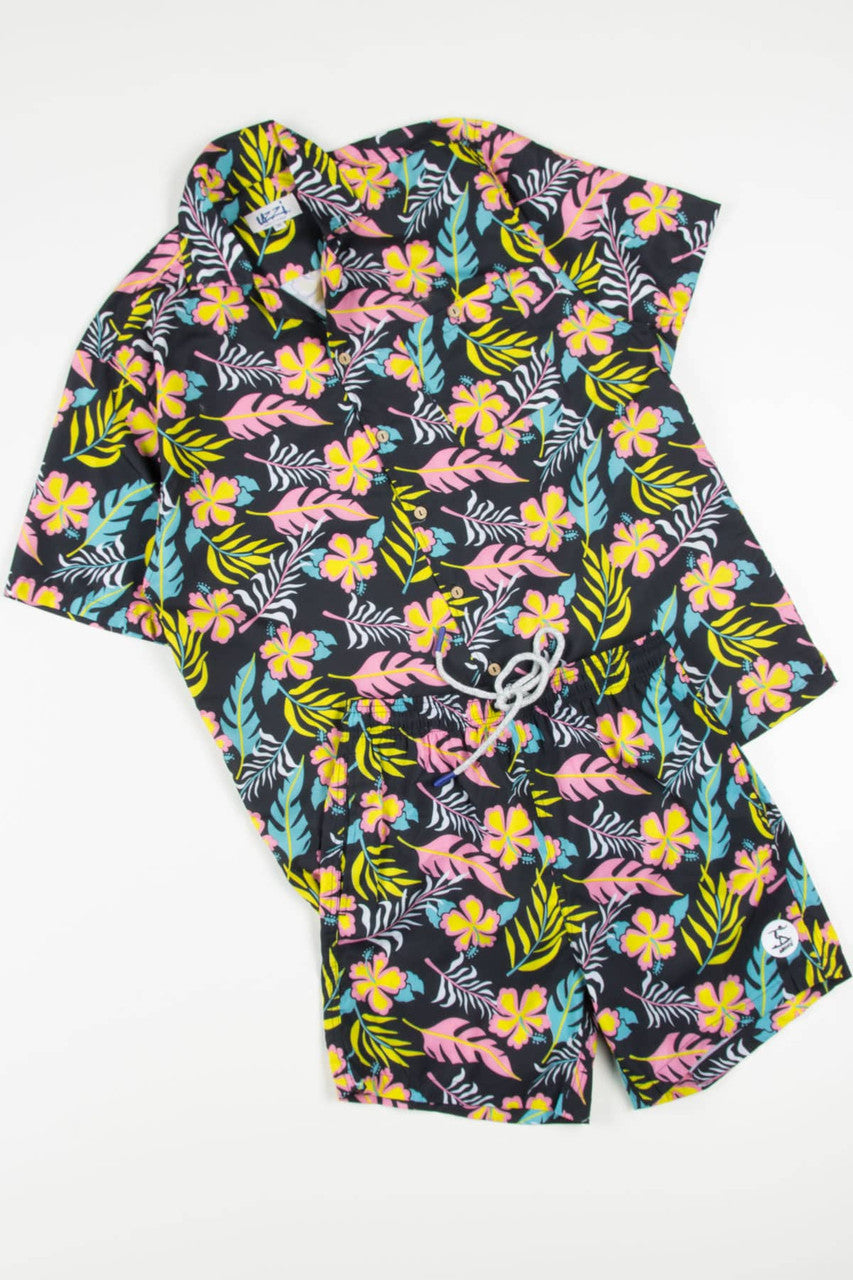 Black Miami Night Swim Shorts