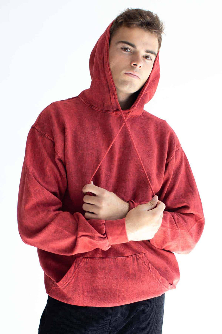 Mineral Red Tie Dye Hoodie