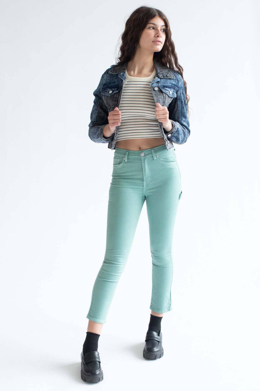 Mint Stretch Carpenter Jeans