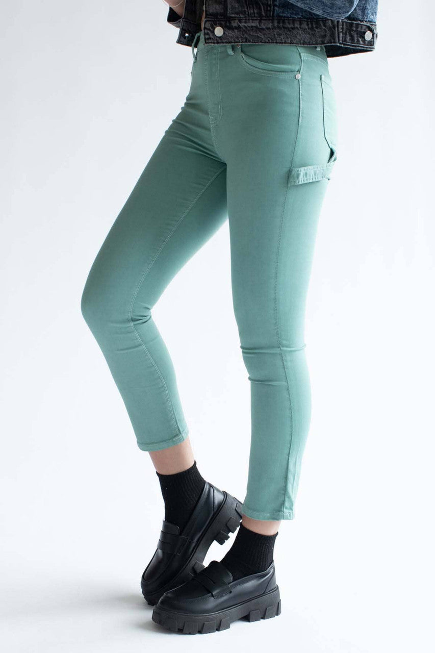 Mint Stretch Carpenter Jeans