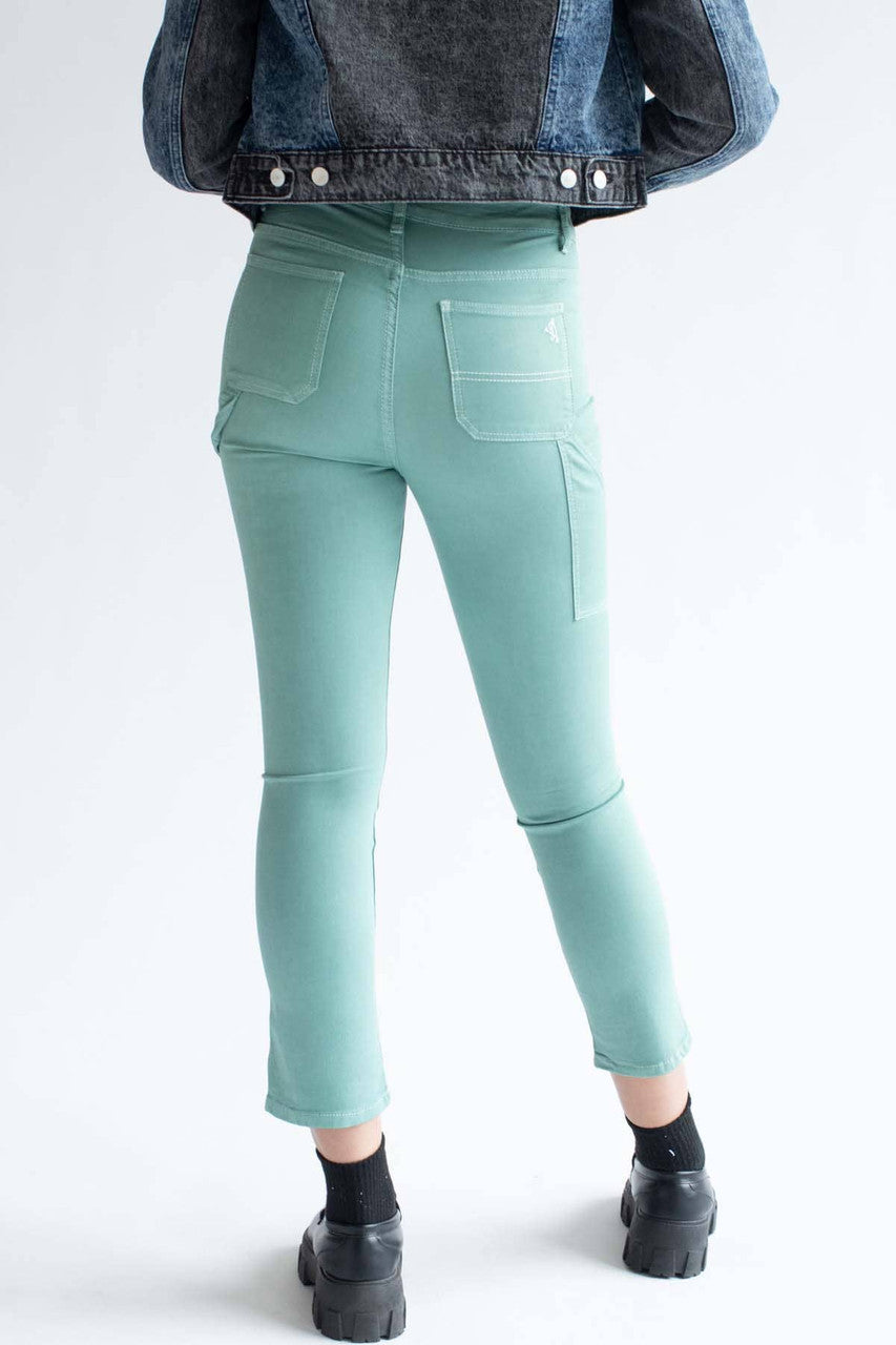 Mint Stretch Carpenter Jeans