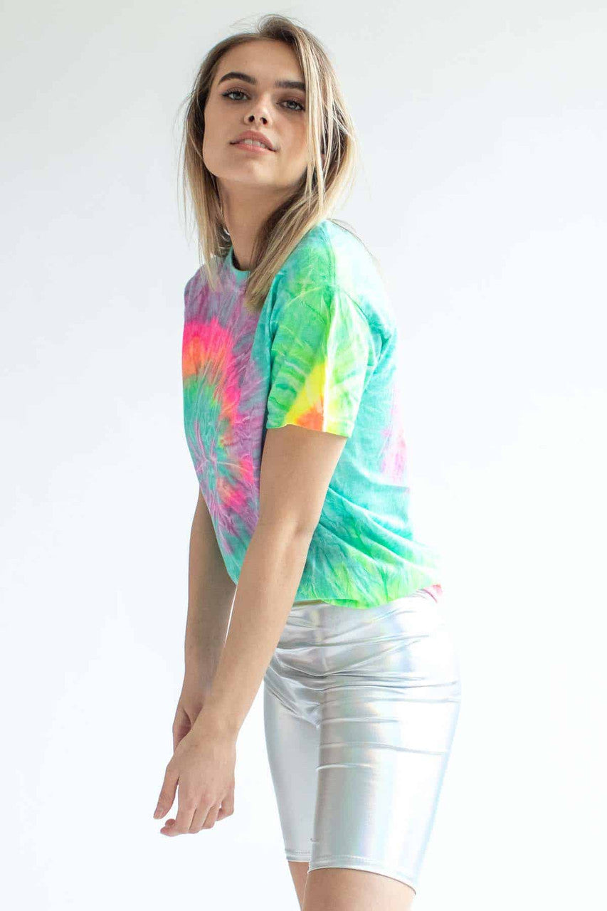 Minty Rainbow Tie Dye Shirt