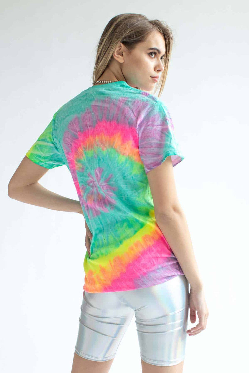 Minty Rainbow Tie Dye Shirt