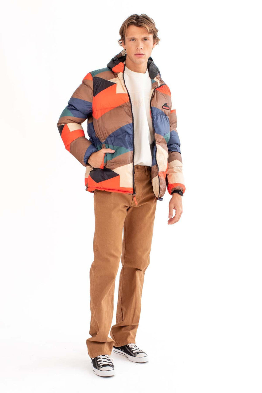 Mountain Sunset Puffer Jacket