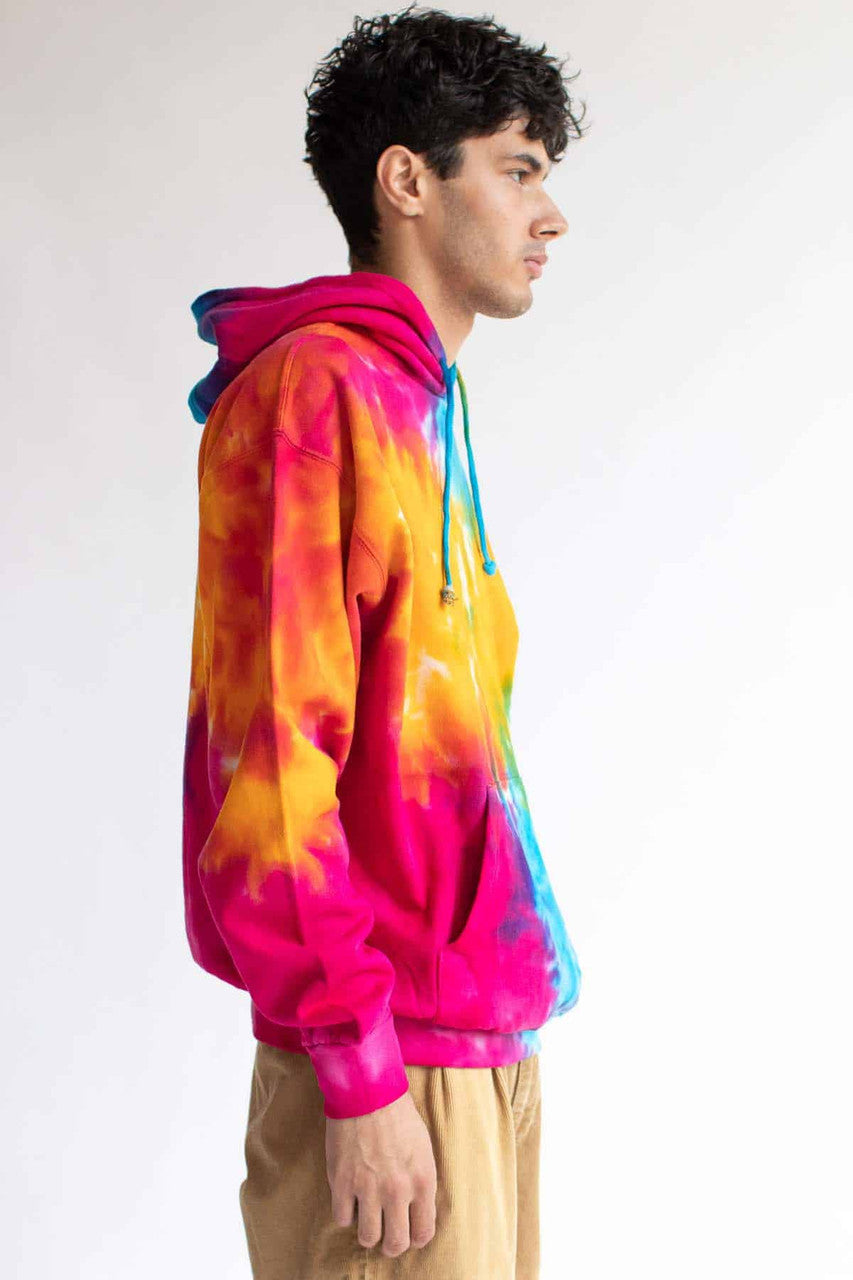 Multi Rainbow Tie Dye Hoodie