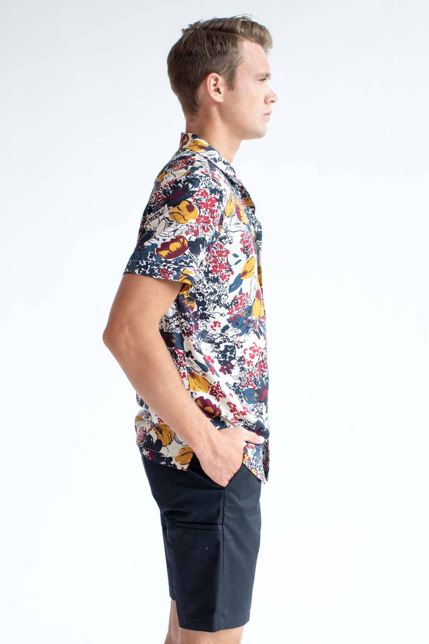 Multicolor Floral Camp Button Up Shirt