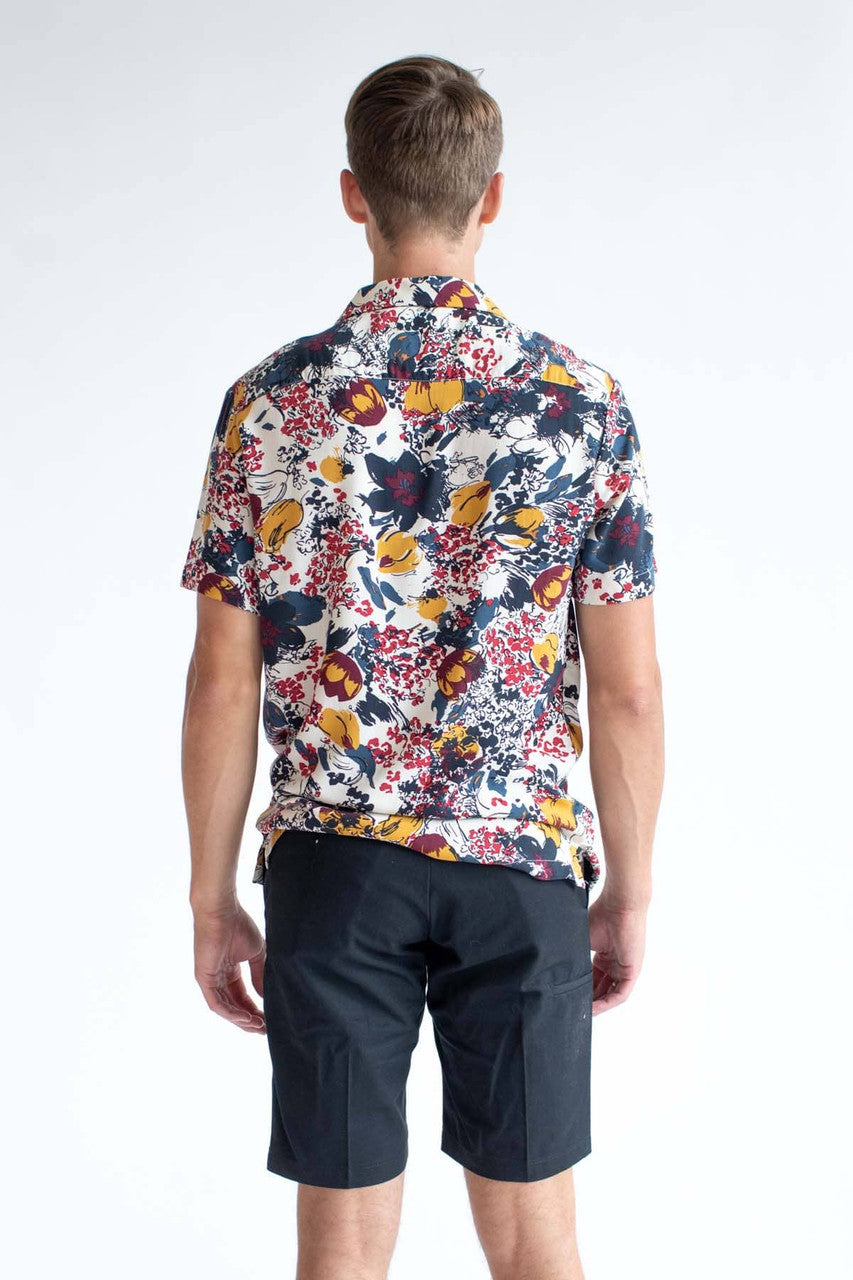 Multicolor Floral Camp Button Up Shirt