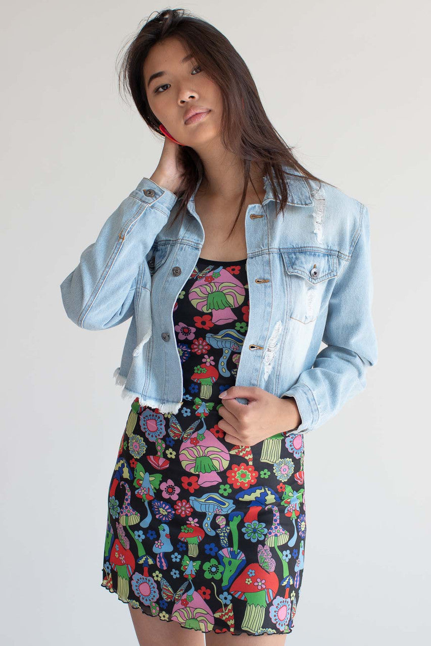 Psychedelic Mushrooms Mini Dress