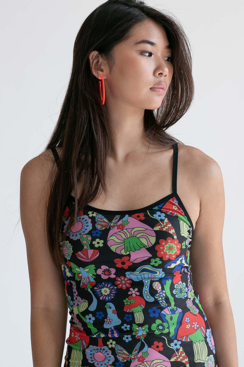 Psychedelic Mushrooms Mini Dress