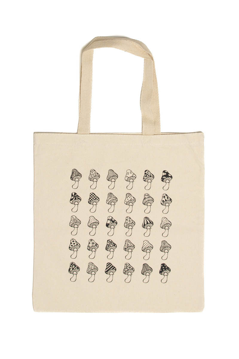 Mushroom Print Tote Bag