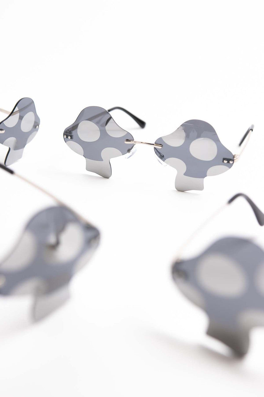 Silver Mushroom Sunglasses