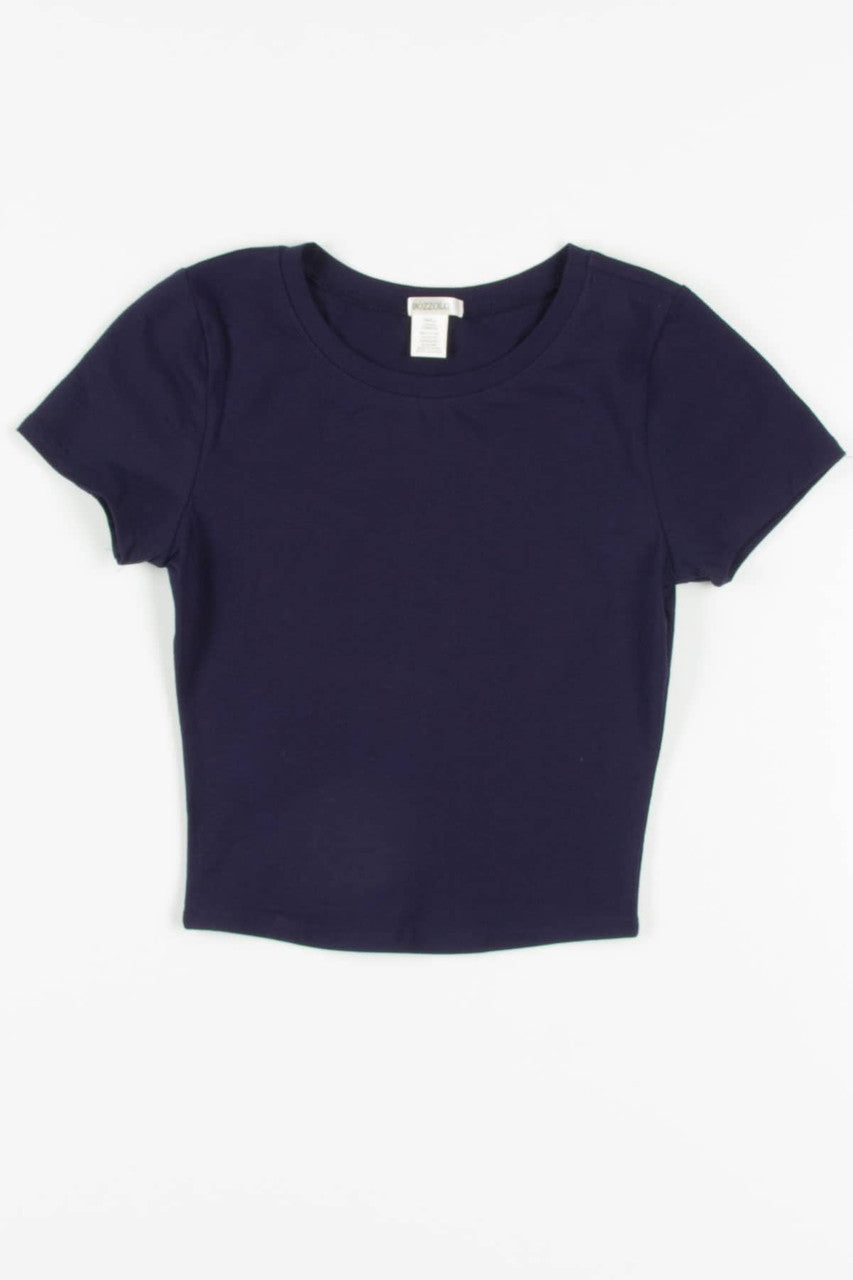 Navy Crop Tee