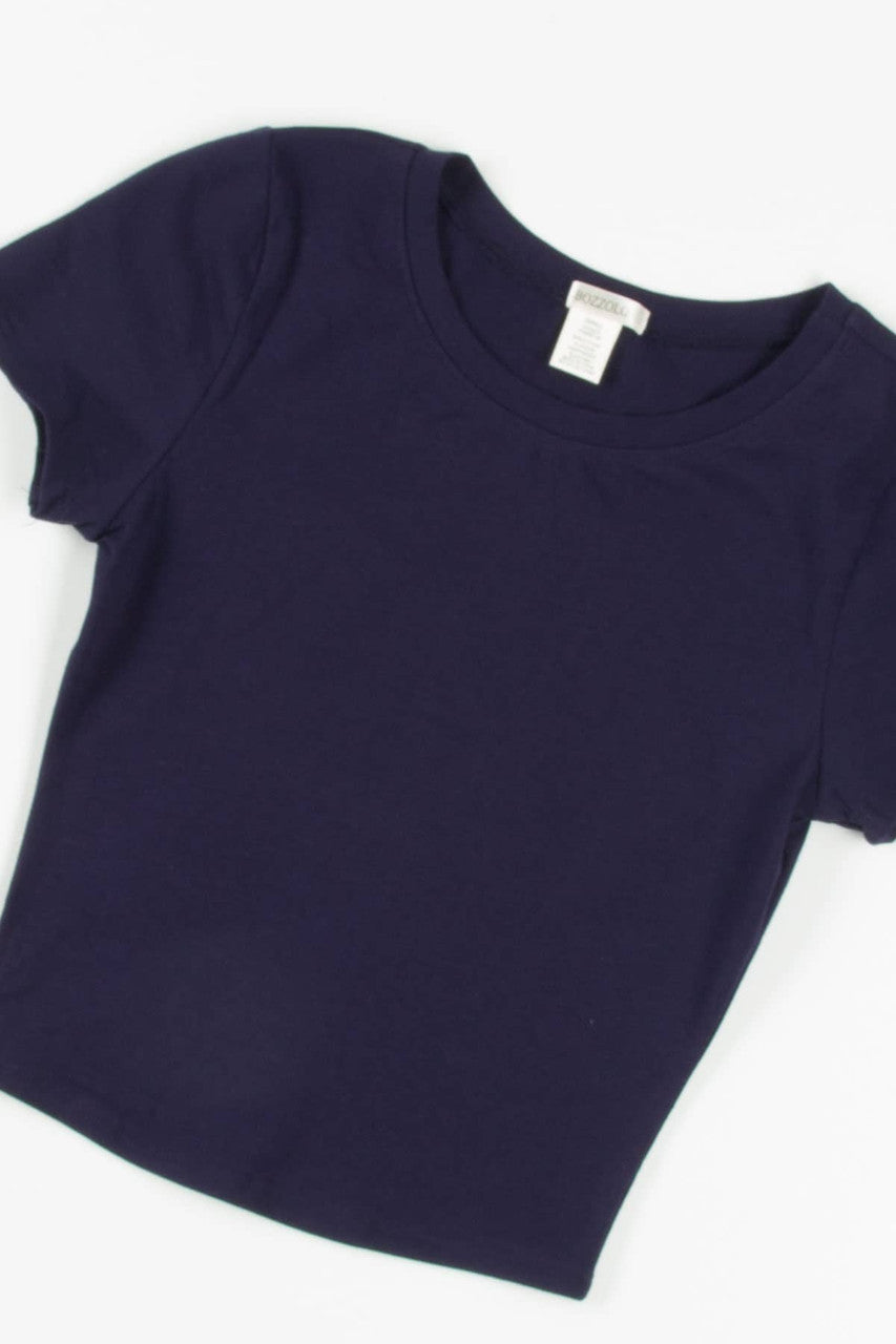 Navy Crop Tee