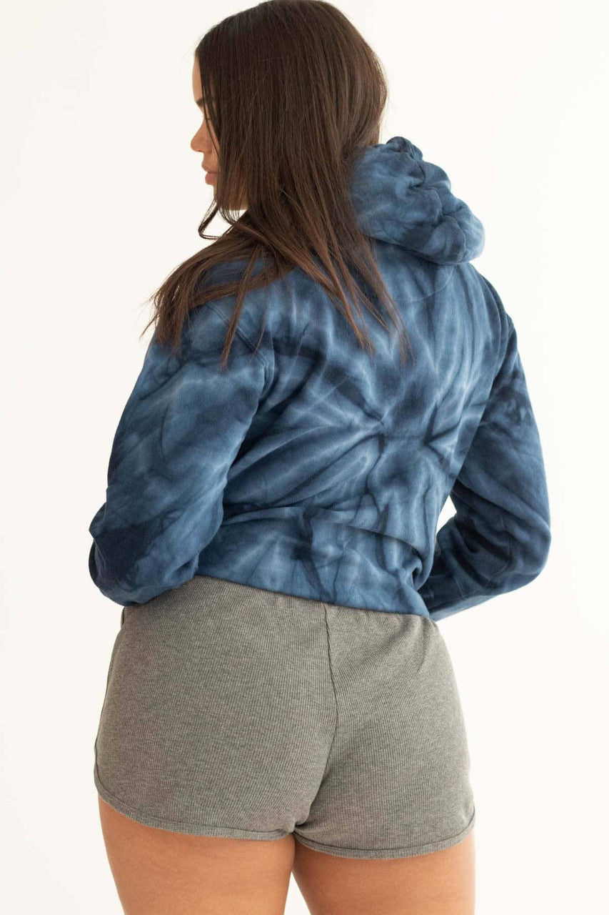 Navy Tie Dye Hoodie