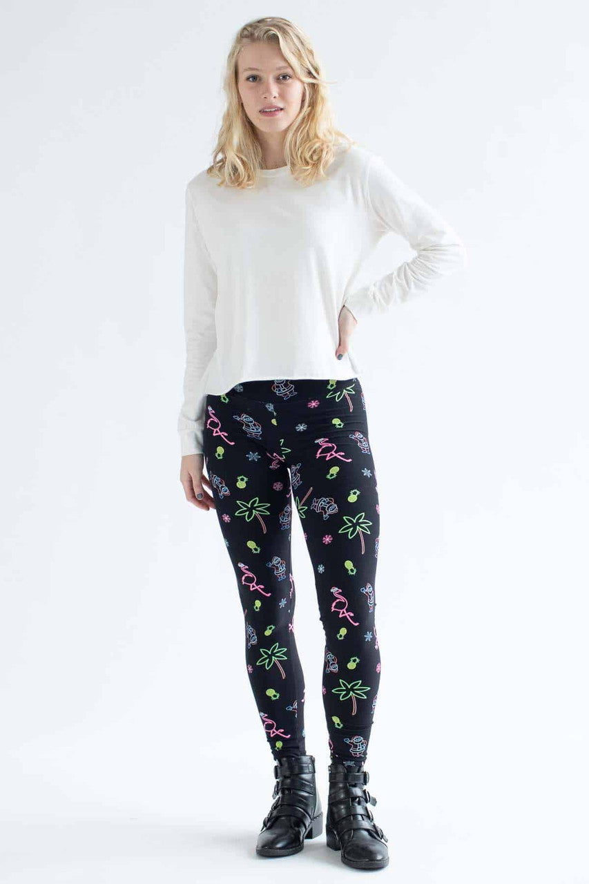 Neon Lights High Waisted Leggings