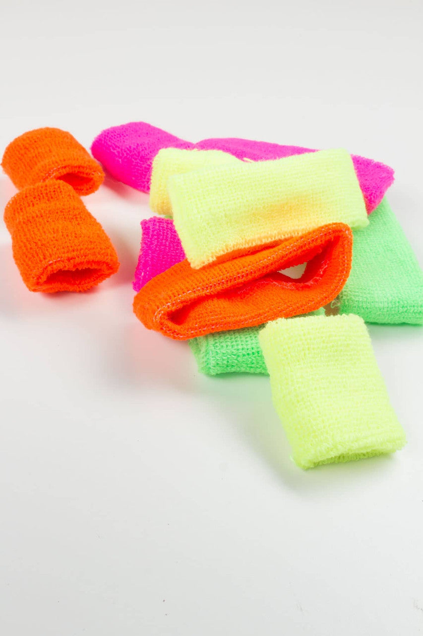 Neon Headband & Wristband Set