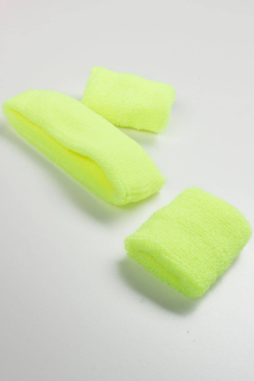 Neon Headband & Wristband Set