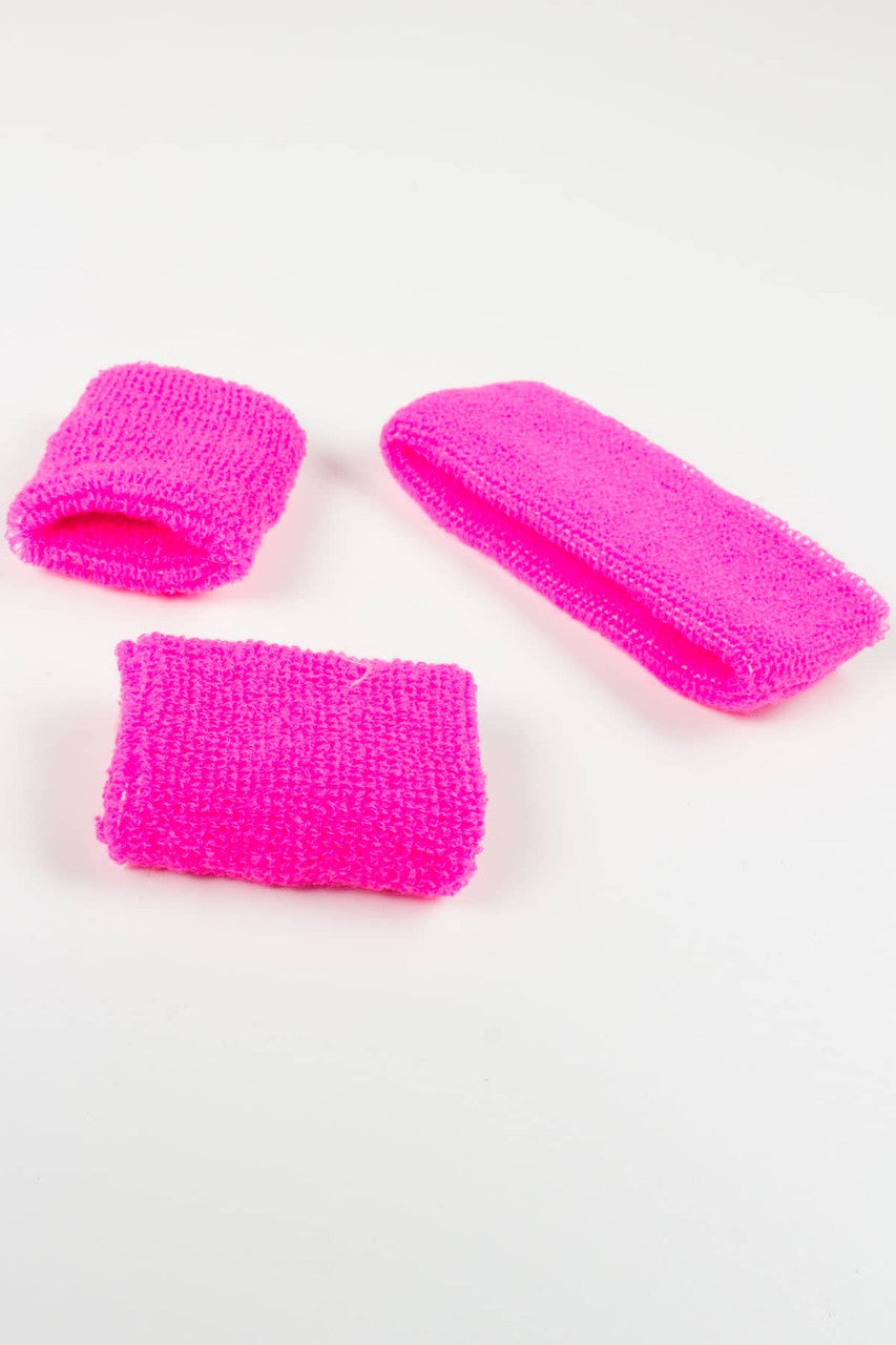Neon Headband & Wristband Set