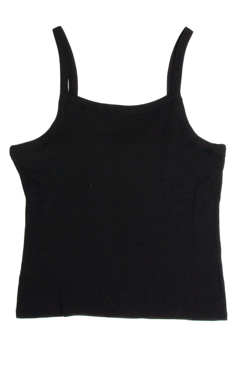 Extended Sizes Black Ribbed Tank