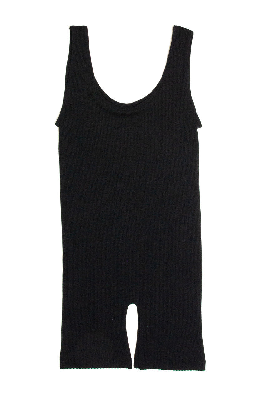 Black Seamless Bike Jumpsuit