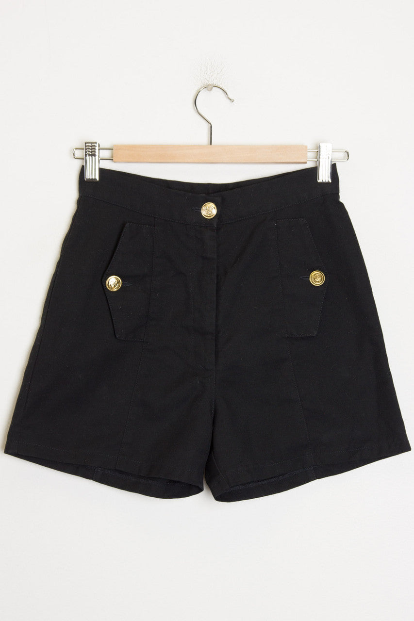 High Waist Nautical Shorts