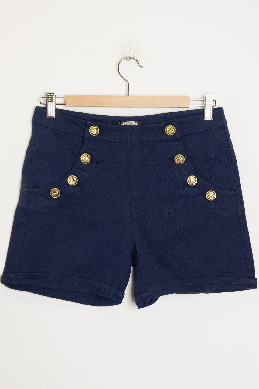 Navy Nautical Shorts