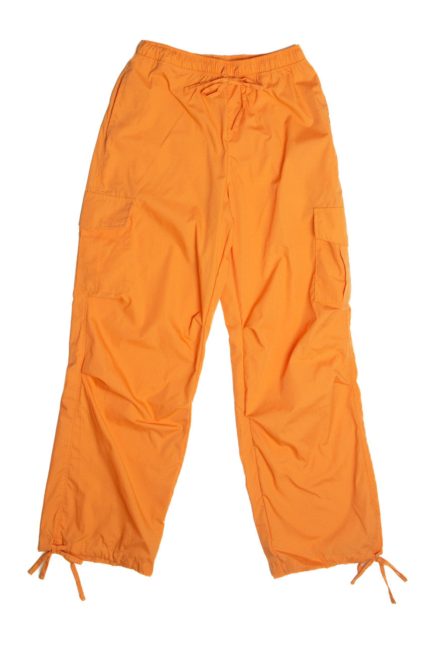 Tangerine Cargo Parachute Pants