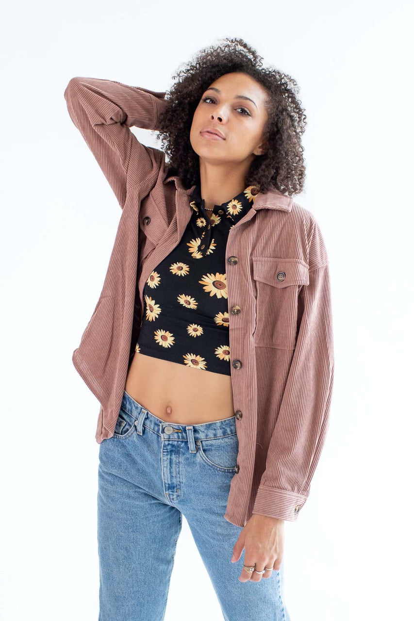 Oversized Corduroy Shirt