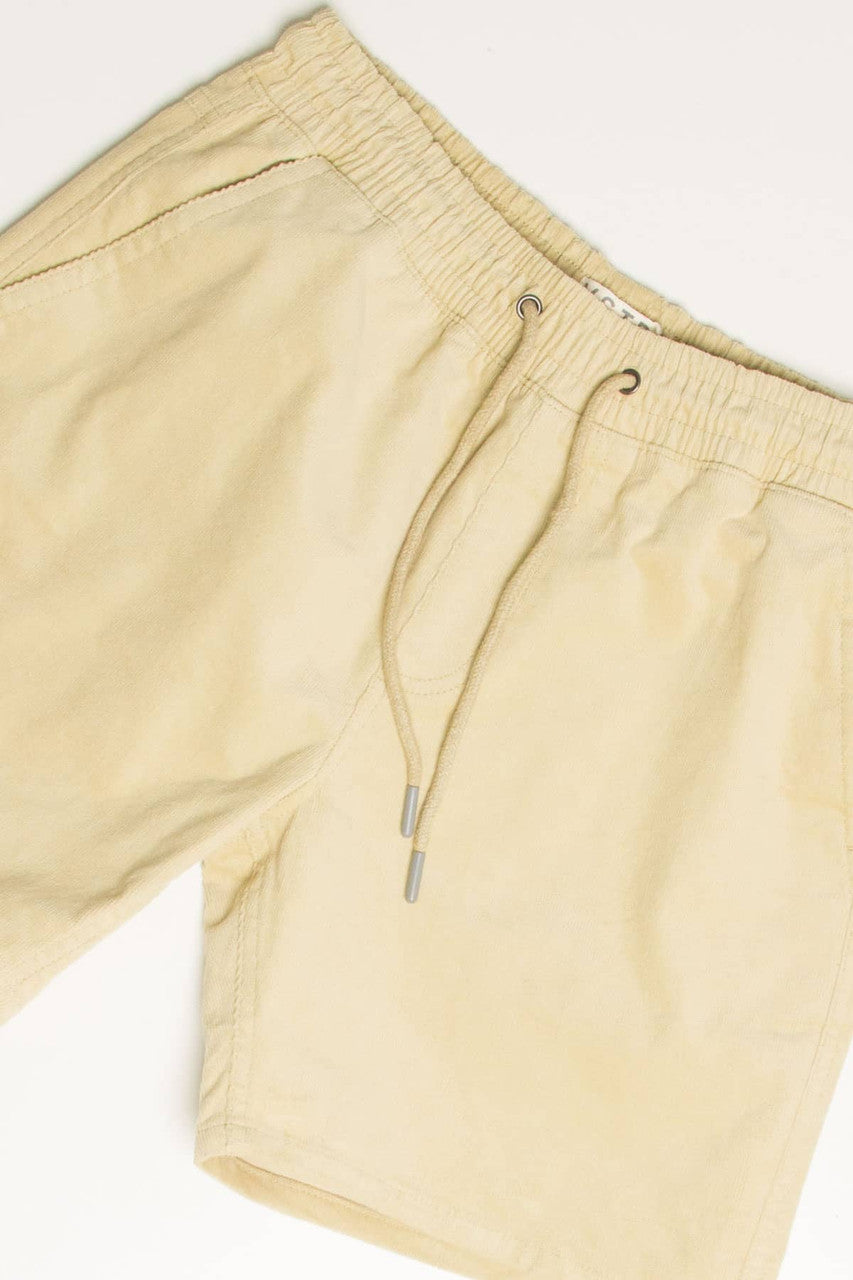 Pale Khaki Corduroy Shorts