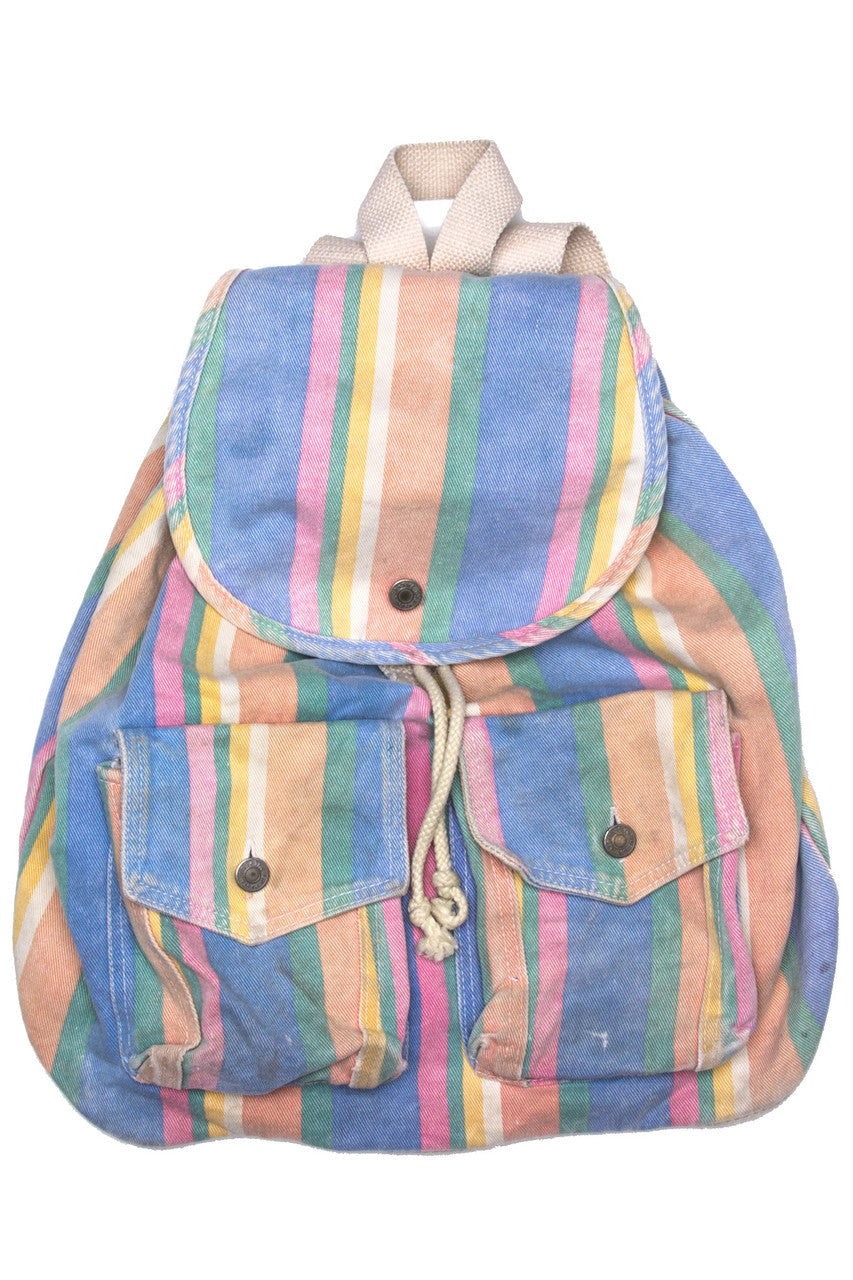 Pastel Canvas Draw Bag