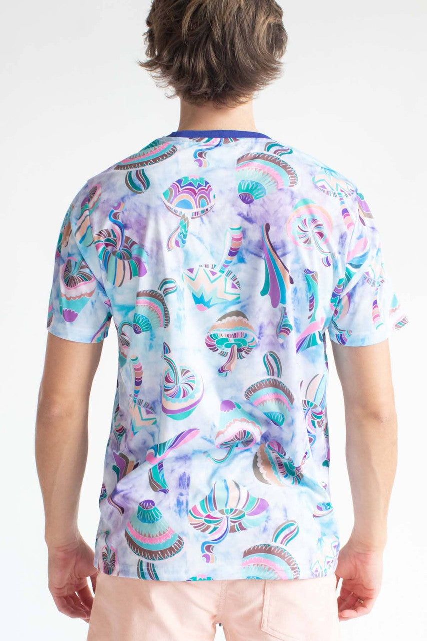 Pastel Mushrooms Tie Dye T-Shirt