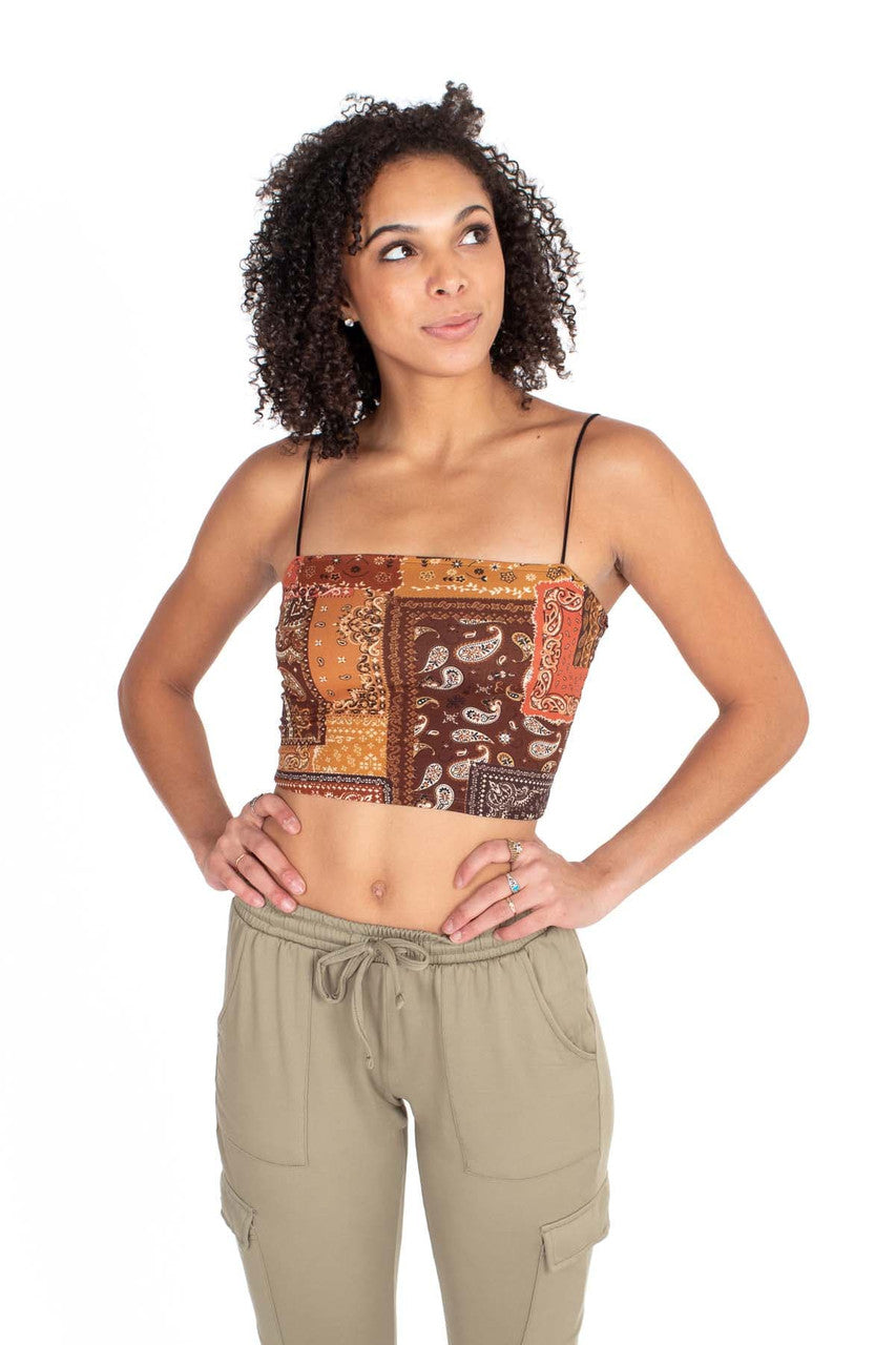 Patchwork Crop Cami