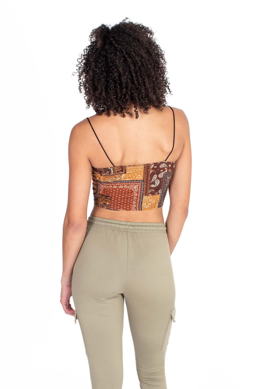 Patchwork Crop Cami