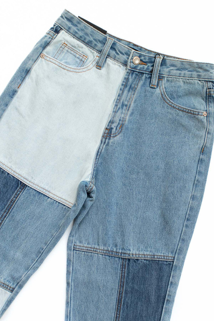 Patchwork Mom Jeans