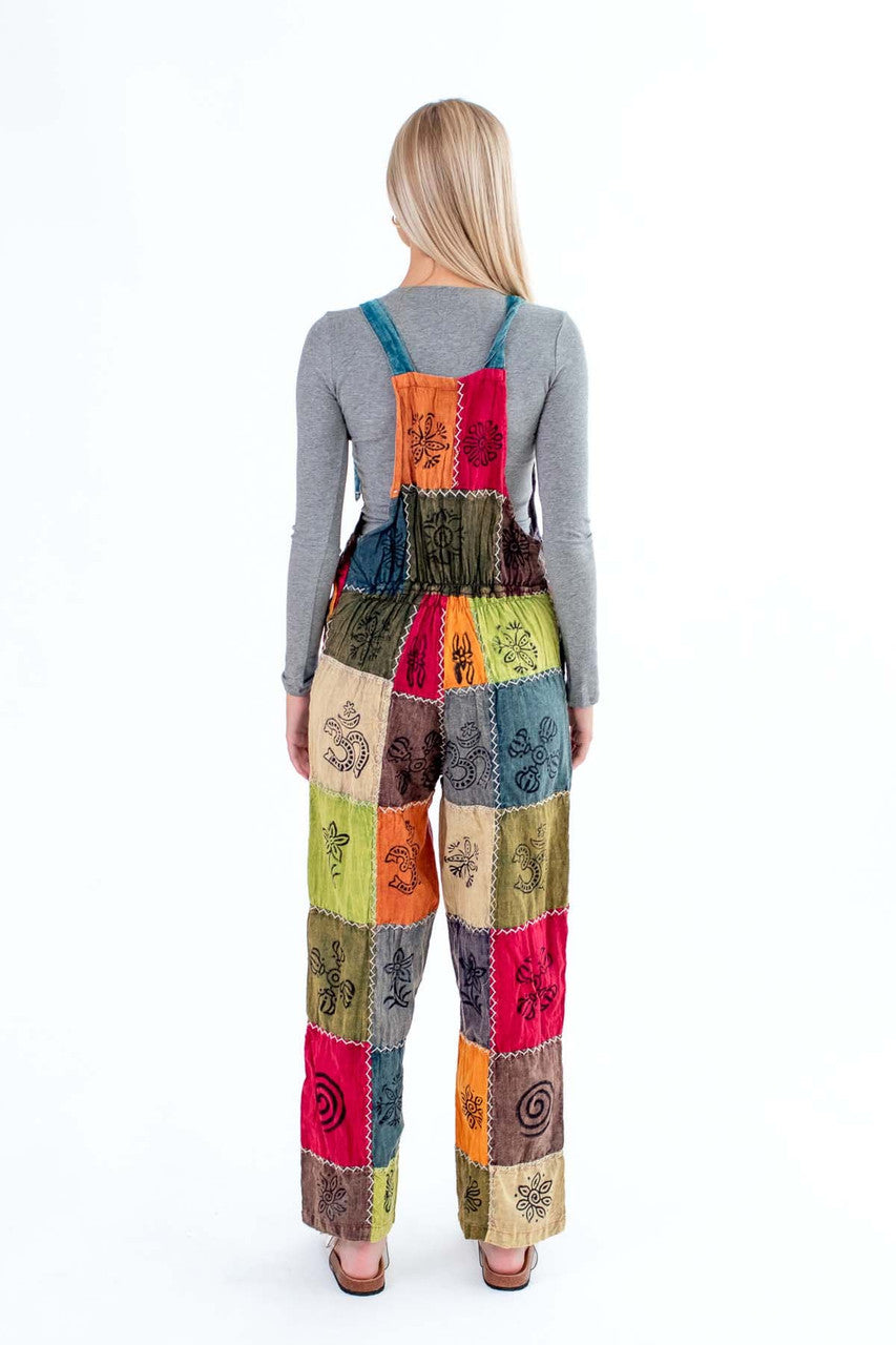 Patchwork Overalls