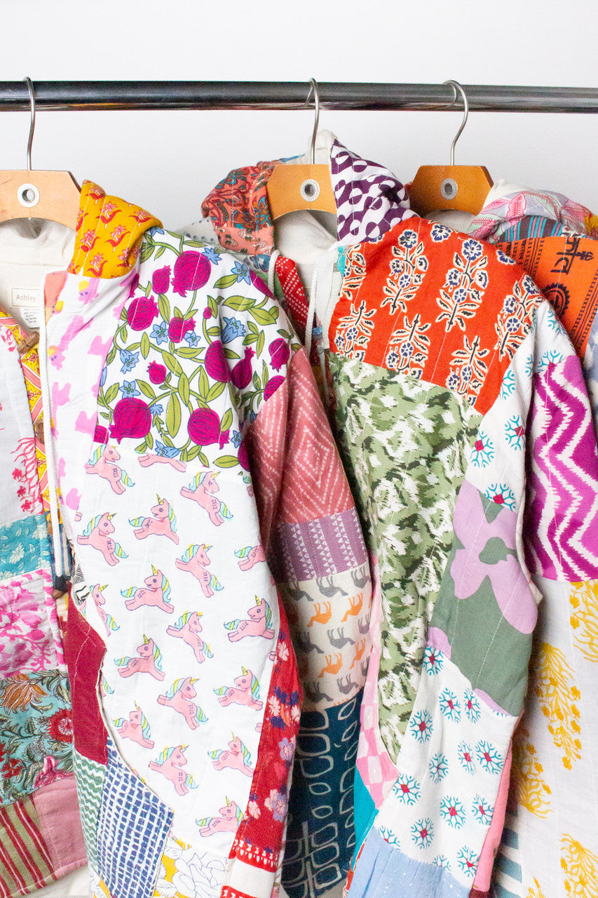 Hooded Patchwork Jacket
