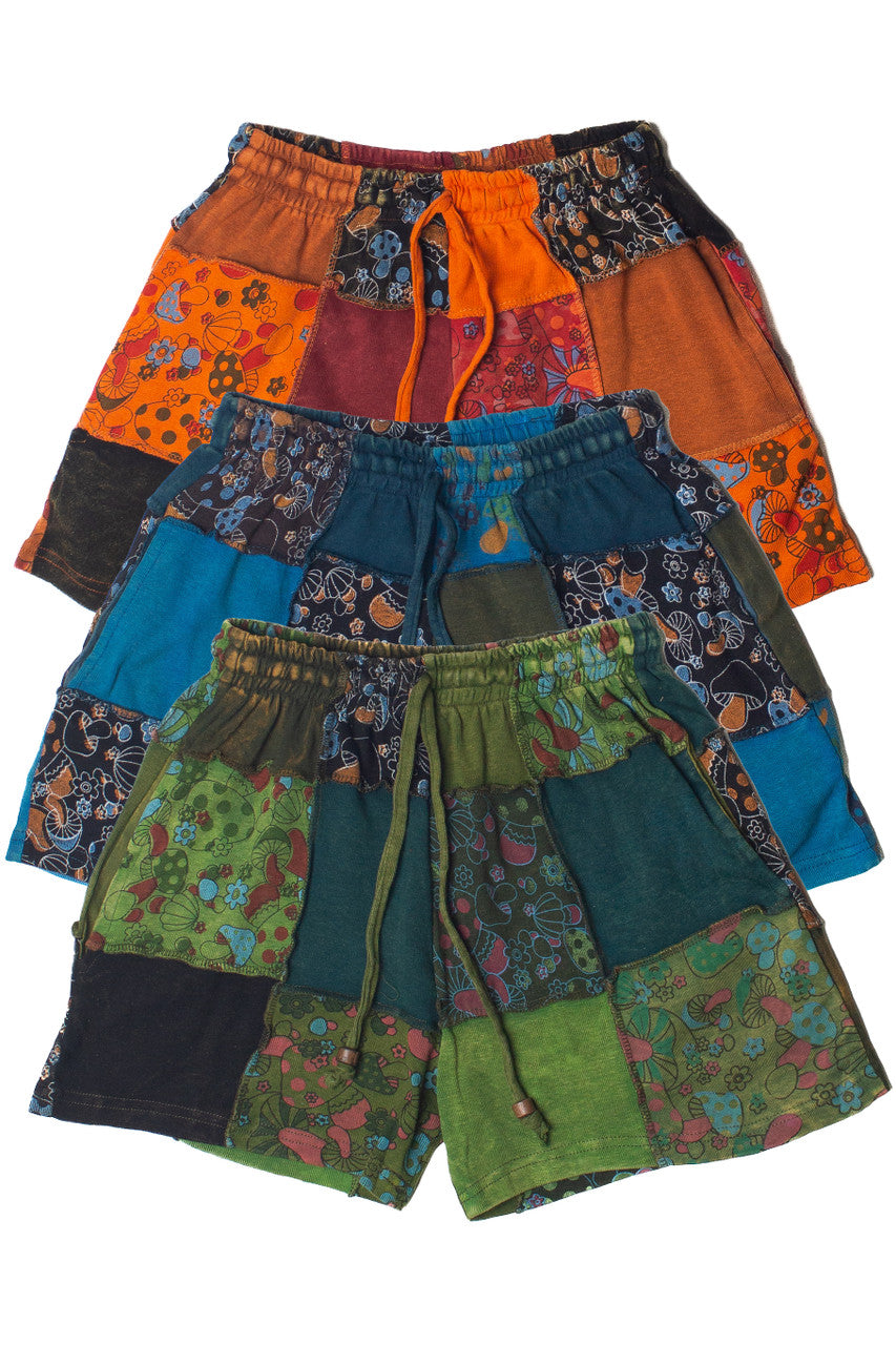 Patchwork Sweatshorts