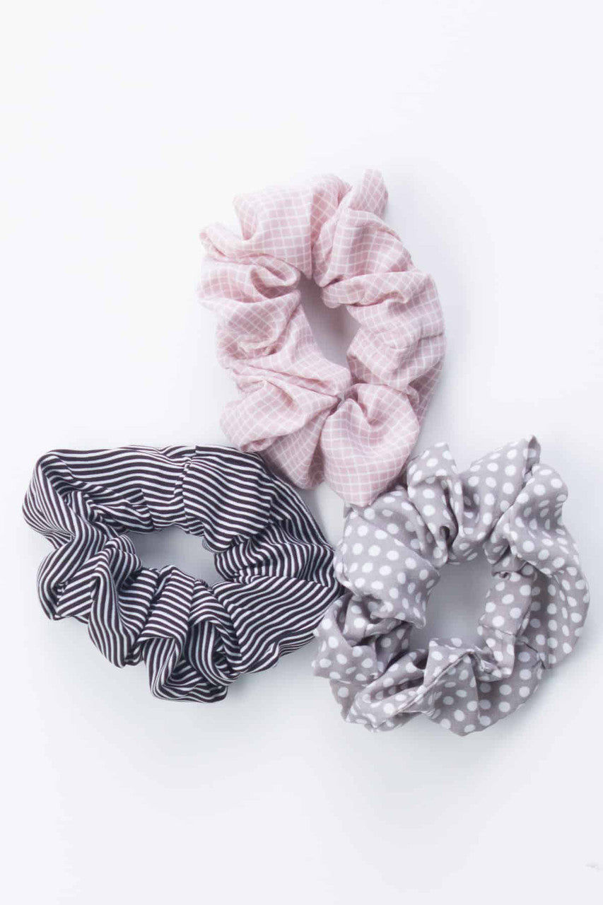 Multi Patterned Scrunchies Bundle
