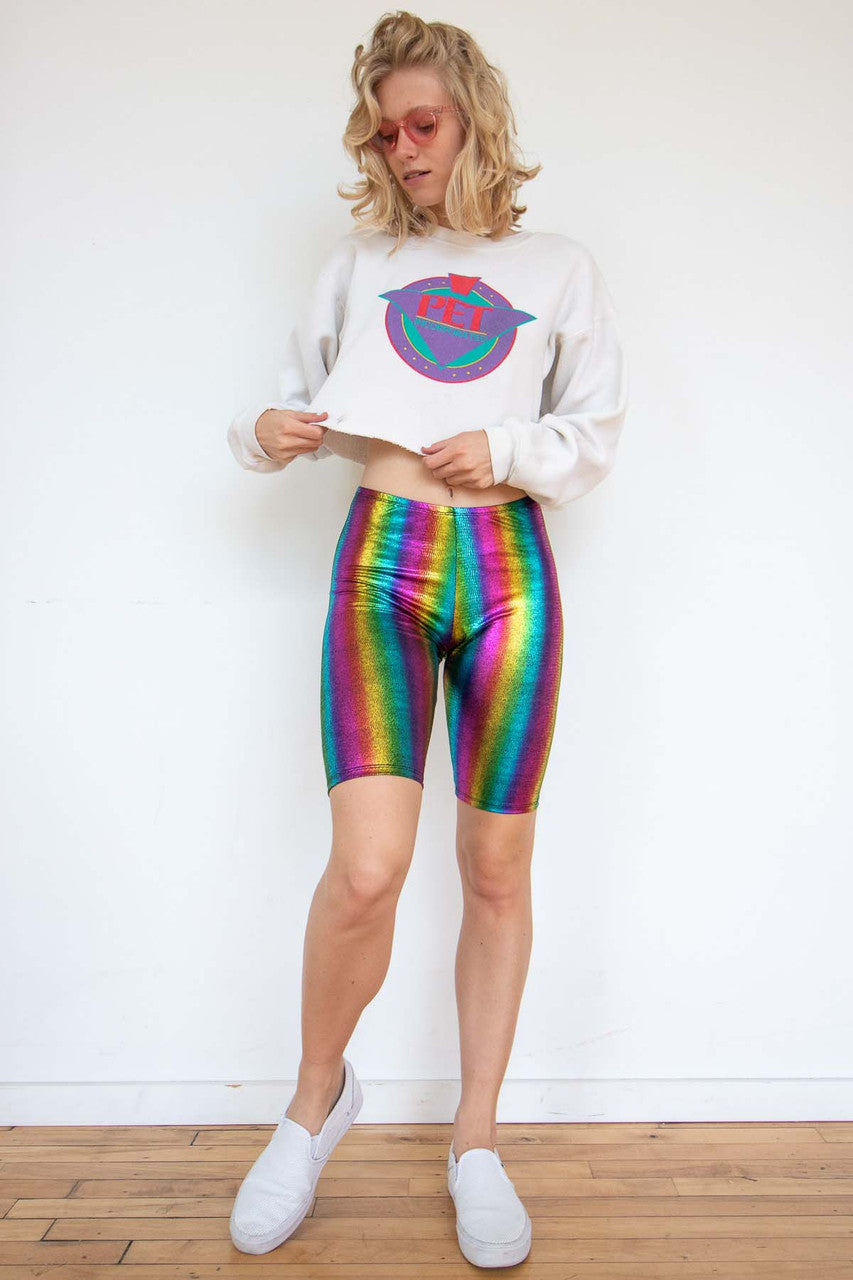 PET Incorporated Cropped Sweatshirt