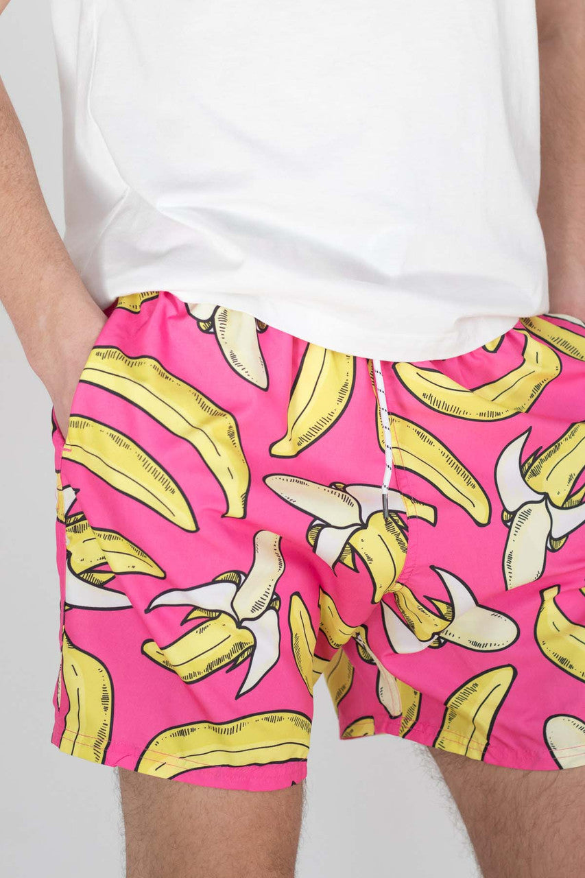 Pink Banana Swim Shorts