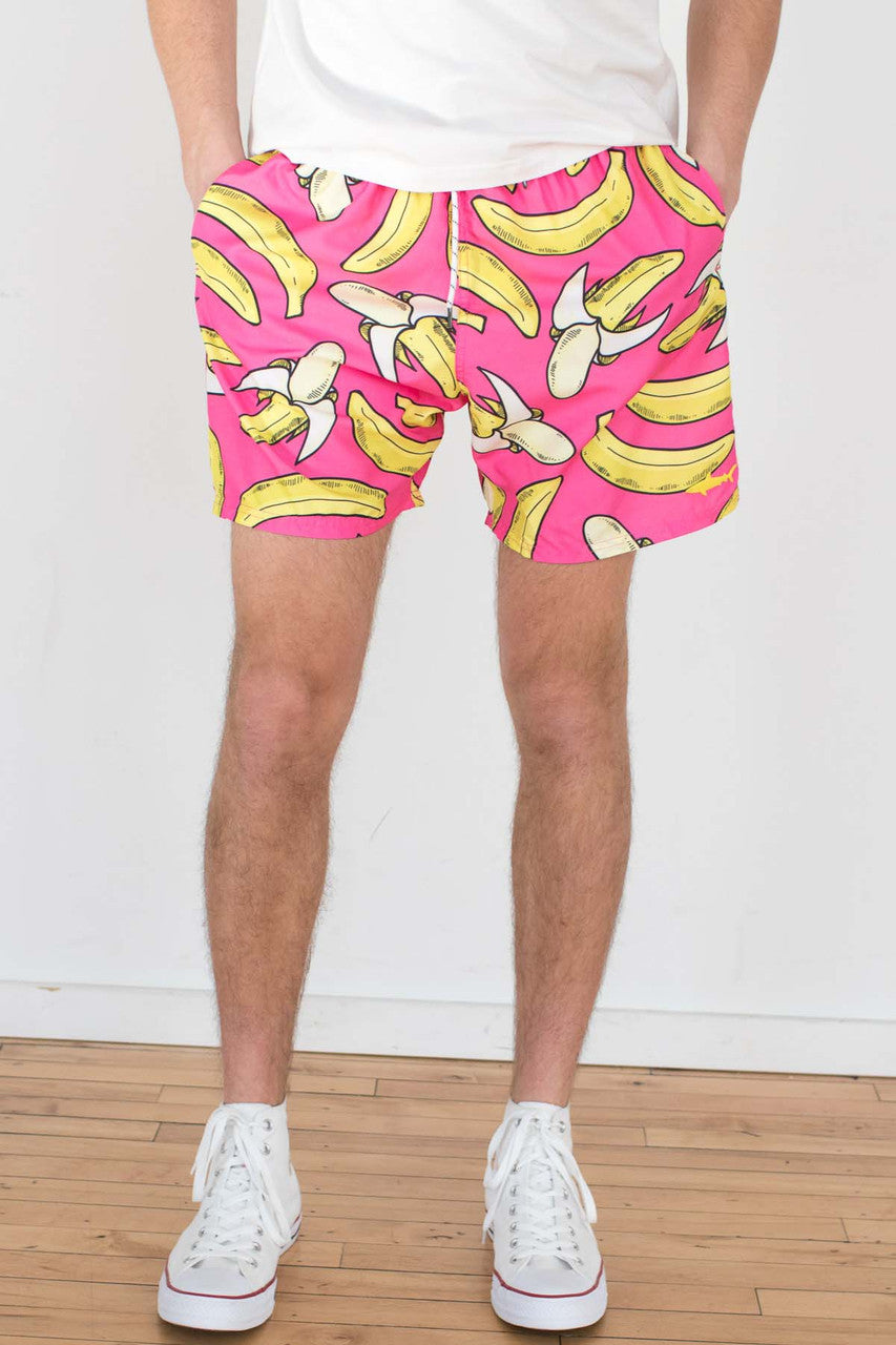 Pink Banana Swim Shorts