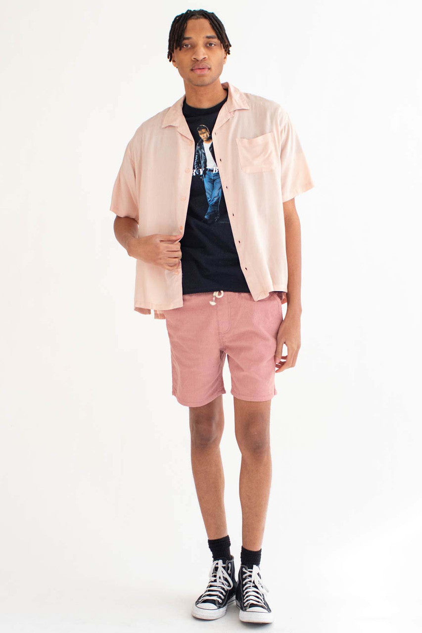 Dusty Pink Camp Button Up