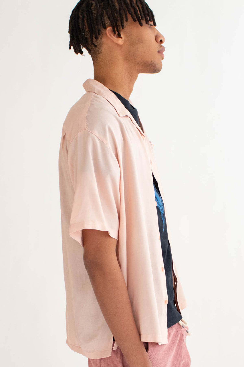 Dusty Pink Camp Button Up